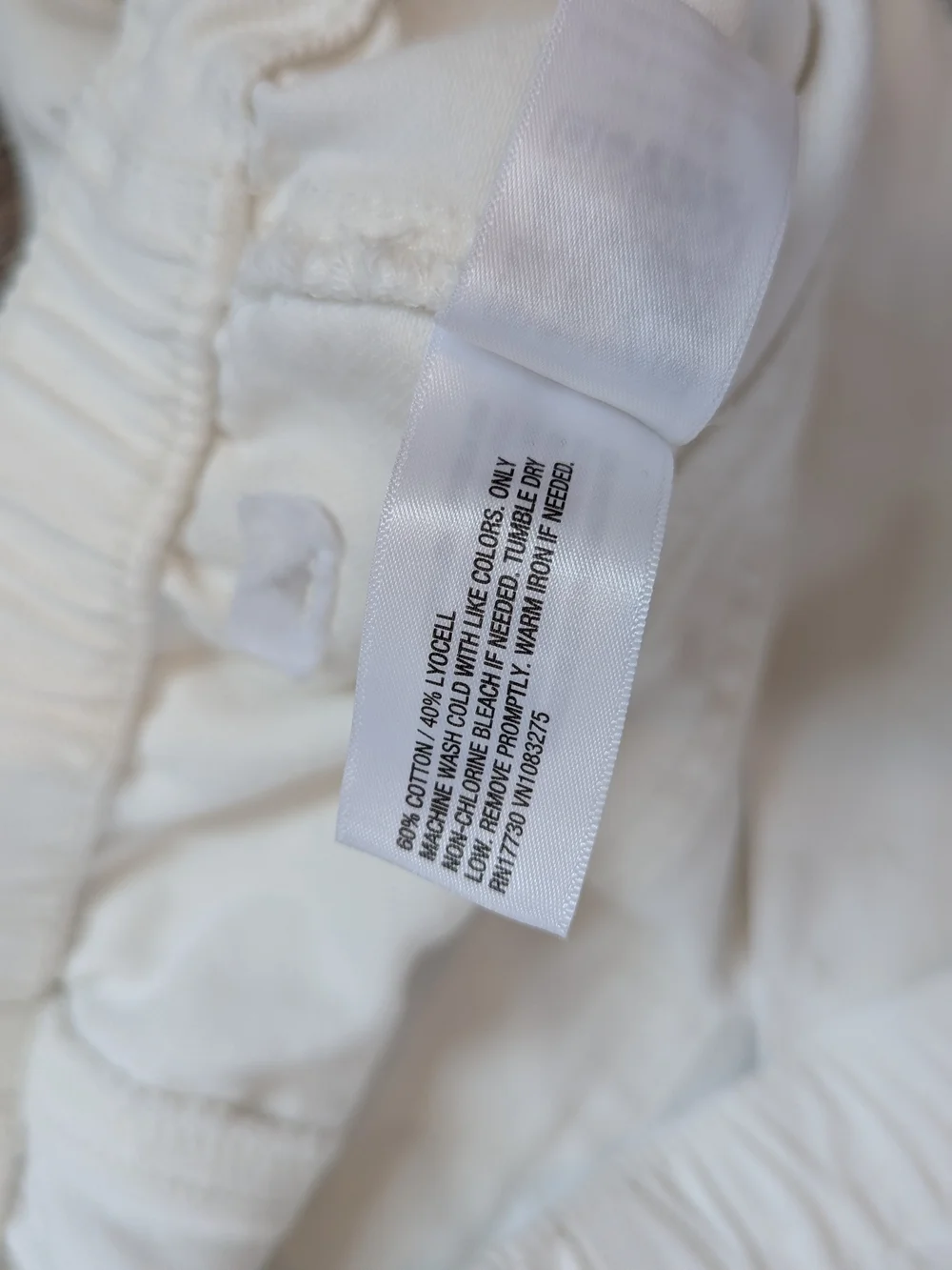 NWT White Pull On Utility Jeans Size 12 Universal Thread Quiet Luxury Coastal - Picture 4 of 10